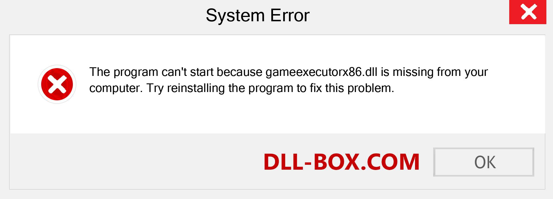  gameexecutorx86.dll file is missing?. Download for Windows 7, 8, 10 - Fix  gameexecutorx86 dll Missing Error on Windows, photos, images